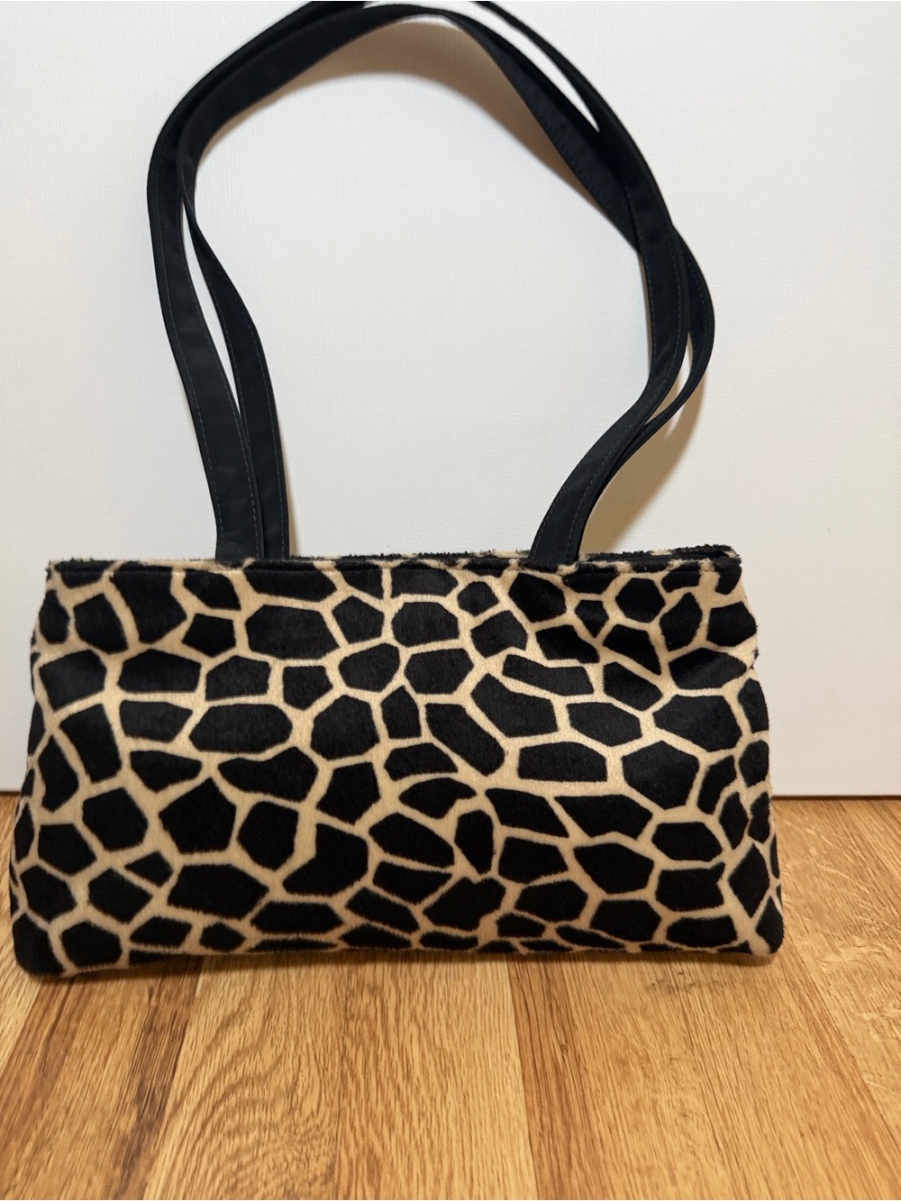Vintage Lancôme faux fur shoulder bag